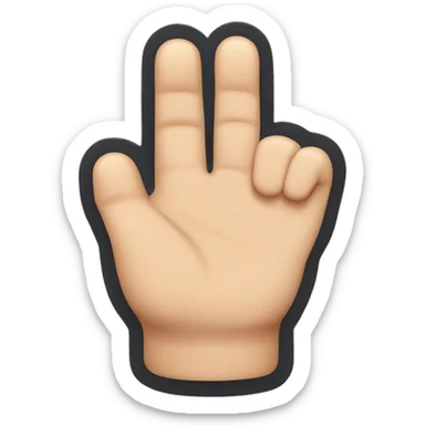 index finger clicking top view  sticker