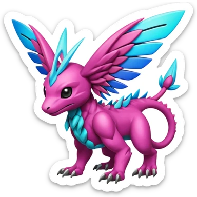 Fakémon-Pokémon-Spectrobes-Digimon-critter-fantasy-hybrid-creature  sticker