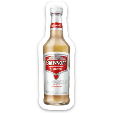 smirnoff bottle  sticker