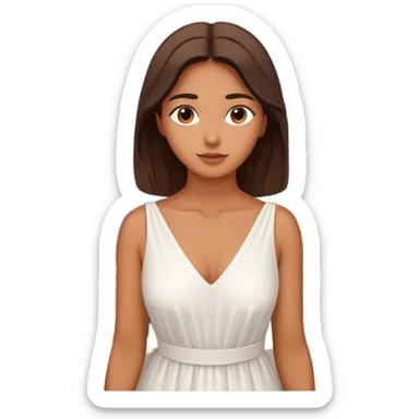 santorini woman sticker