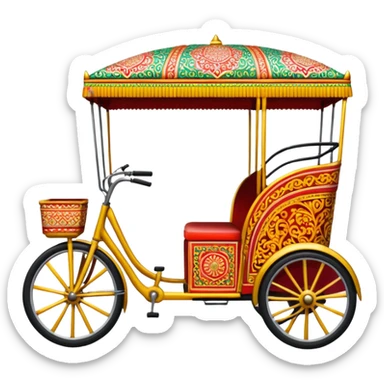 I want a bangladeshi rickshaw emoji sticker