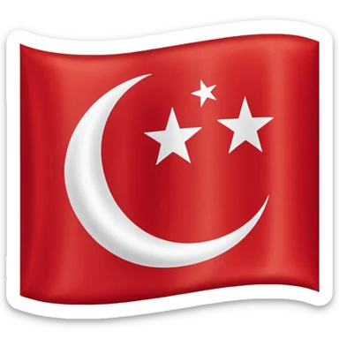 Flag of the Ottoman Empire 1453 sticker