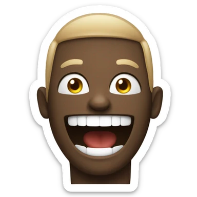 person laughing but also not caring about what someone has to say emoji sticker