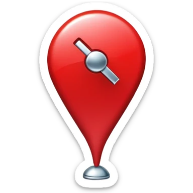 red location pin sticker