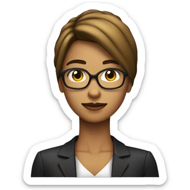 haz una mujer acostada viendo el celular con la raíz del pelo negra y las puntas rubio oscuro, blanquita y flaca sticker