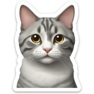 realistic indoor cat-spinx portrait sticker