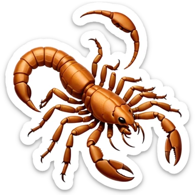 Auburn-Copper-brown desert Scorpion sticker