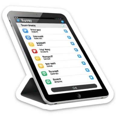Digital survey sticker