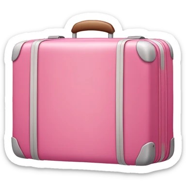 pink suitcase  sticker