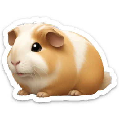 Guineapig laying down  sticker