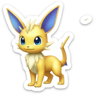 Shiny-Dragon-type-Eeveelution-Fakemon-Pokémon full body sticker