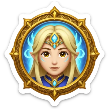 world of warcraft healer icon sticker