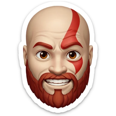 kratos smıle sticker