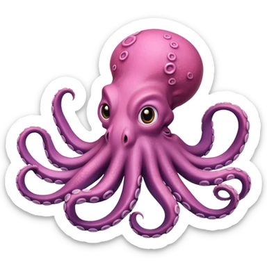 An Octopus with tentacles sticker
