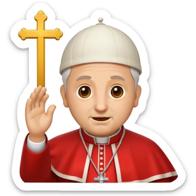 pope emoji just his face sticker