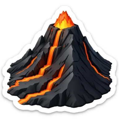 Volcanic Land sticker