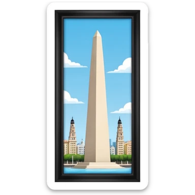 buenos aires obelisc sticker