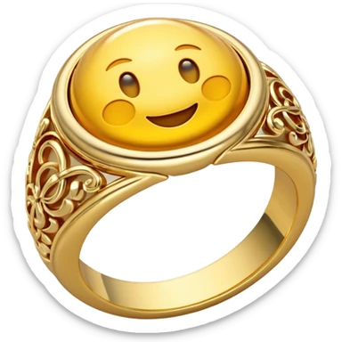 LoTR gold ring sticker