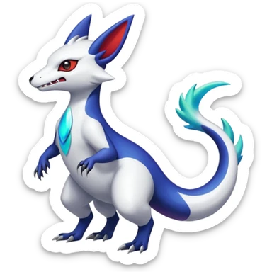 Shiny Vibrant Exotic Colorful Cool Zangoose-Salandit-Absol-fusion sticker