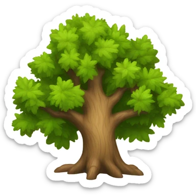 oak tree sticker