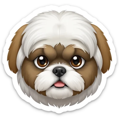 Shih Tzu dog poisoned sticker