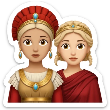 mujer cartagineses y romanos sticker