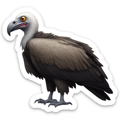 a vulture sticker
