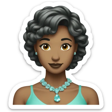 Tiffany color hart  sticker