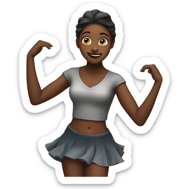 Caporal Girl dancing sticker