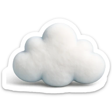 aesthetic cloud-shaped pillow sticker