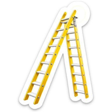 Prompt 1: "You’ve climbed the corporate ladder…"
Graphic: 🪜 Ladder icon (white) glowing upward steps in yellow.
Animation: Ladder rungs light up one by one.
Background: Transparent.
 sticker