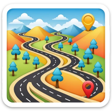 roadmap for business presentation sticker