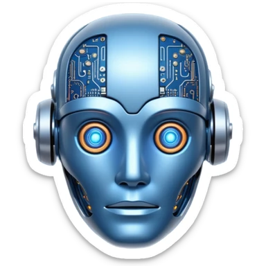 I need an emoji for Slack that ilustrates Artificial Intelligence (AI) si I can flag/tag pull requests and messages that are generated with AI for colleagues to know that they need to pay attention !
What is most descriptive for AI pull request ?

Make it animated and as large as possible  sticker