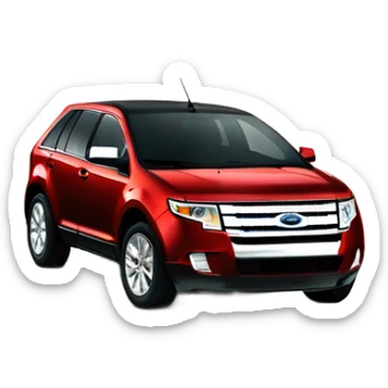 Ford edge red 2010 sticker