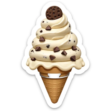 Cookies and Cream ice cream sticker