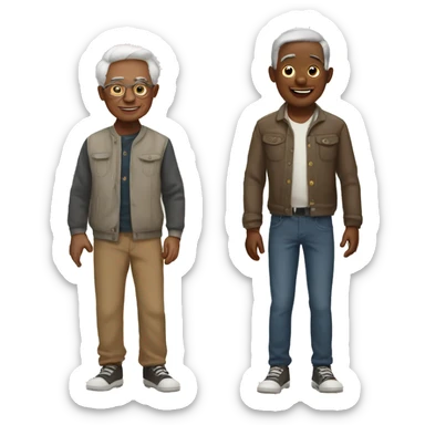 friendship between generations sticker