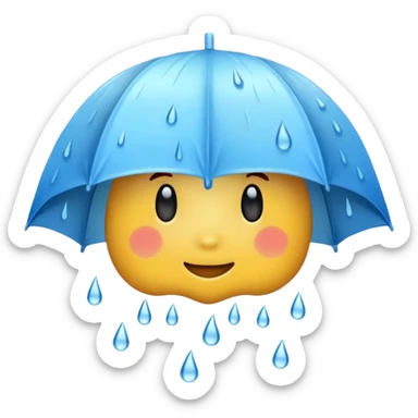 rainy day  sticker