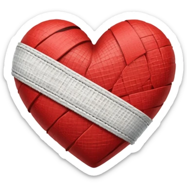 bandaged heart sticker