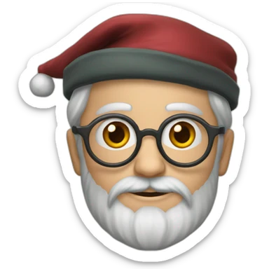 Harry Potter avec un chapeau de Père Noël sticker