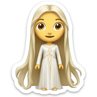 galadriel straight hair sticker