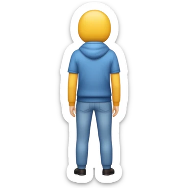 Un emoji qui montre son derrière mais io faut qu'il soit habillé  sticker