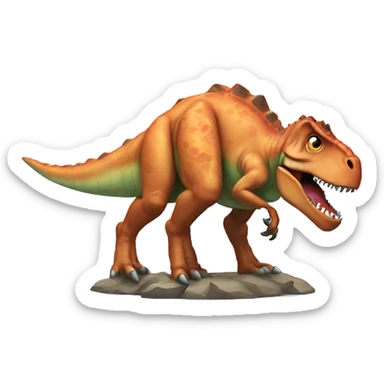Head injured dinosaur  sticker