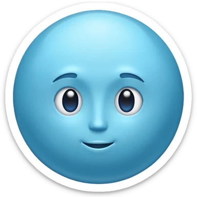 Can you make me an emoji of a blue planet? URANUS sticker
