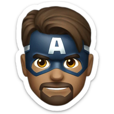 JC captain america brun sticker