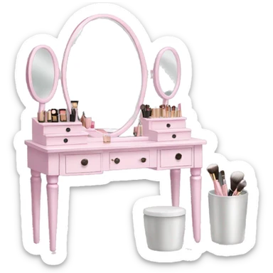makeup vanity  sticker