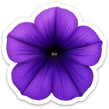 Purple-Violet-Indigo-Purple-Gradient Petuniaemoji    , remove background sticker