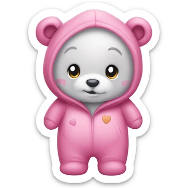 Carebear onesie sticker