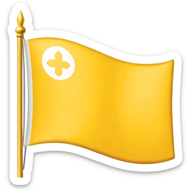 flag yellow white yellow mystical symbol sticker