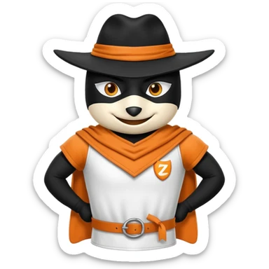 Diseña un zorro mascota promocionando empresa sticker