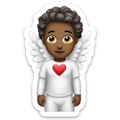 Realistic Cupid angel sticker